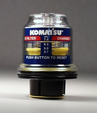 Komatsu Air Filter Restriction Gauge - Threaded Mount